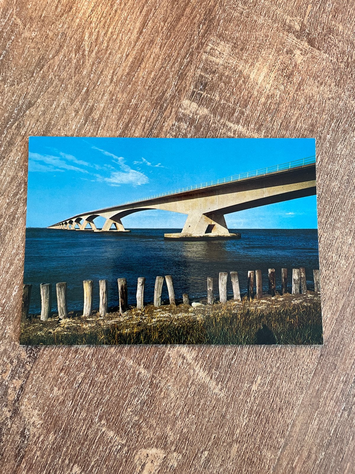 Ansichtkaart Zeelandbrug - Langste brug van Europa, Ophalen of Verzenden, 1960 tot 1980, Ongelopen, Zeeland