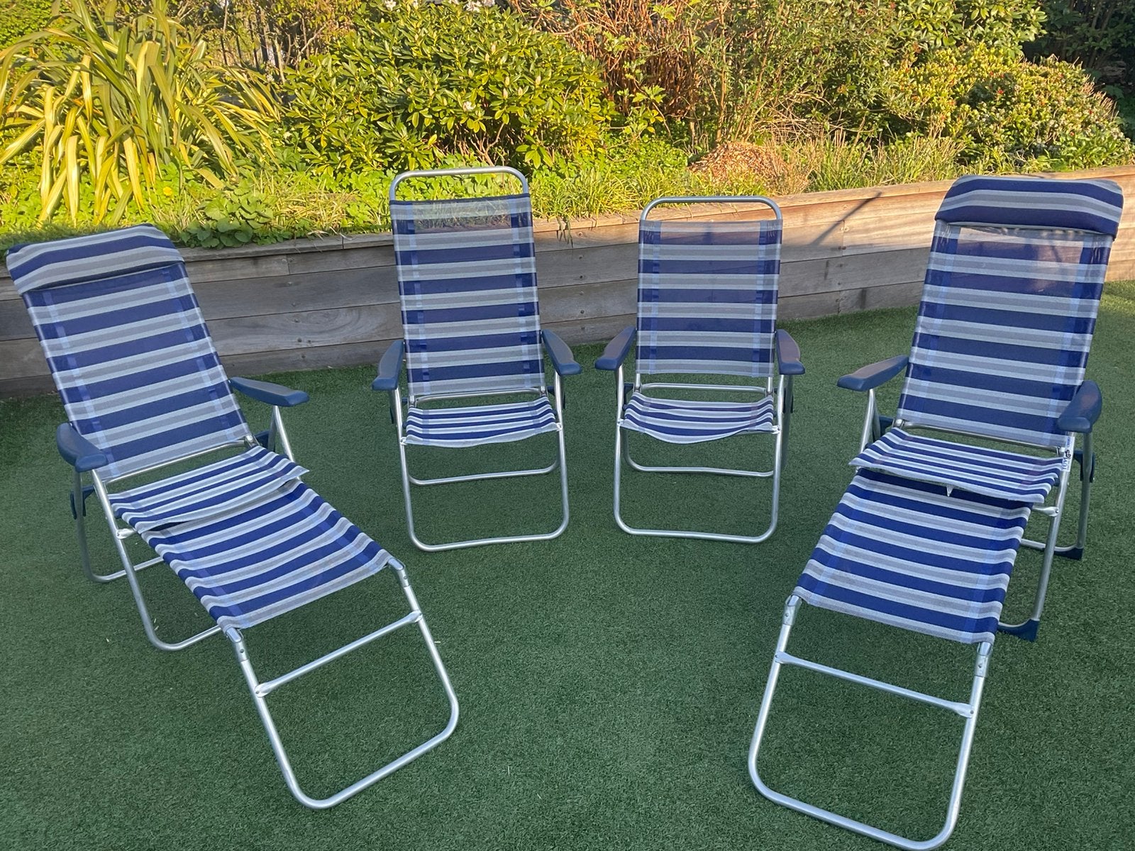Set van 4 lichtgewicht stoelen 1 x Crespo, Caravans en Kamperen, Ophalen, Zo goed als nieuw, Campingstoel