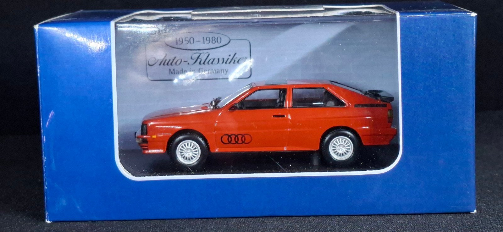 Audi Quattro Auto-Klassiker modelauto 1950-1980, Ophalen of Verzenden, Nieuw, Auto, Overige merken