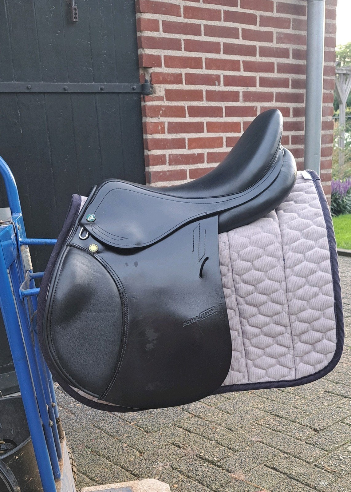 Prestige roma springzadel, als nieuw!, Dieren en Toebehoren, Ophalen, Aanpassysteem, M (17 inch), Prestige