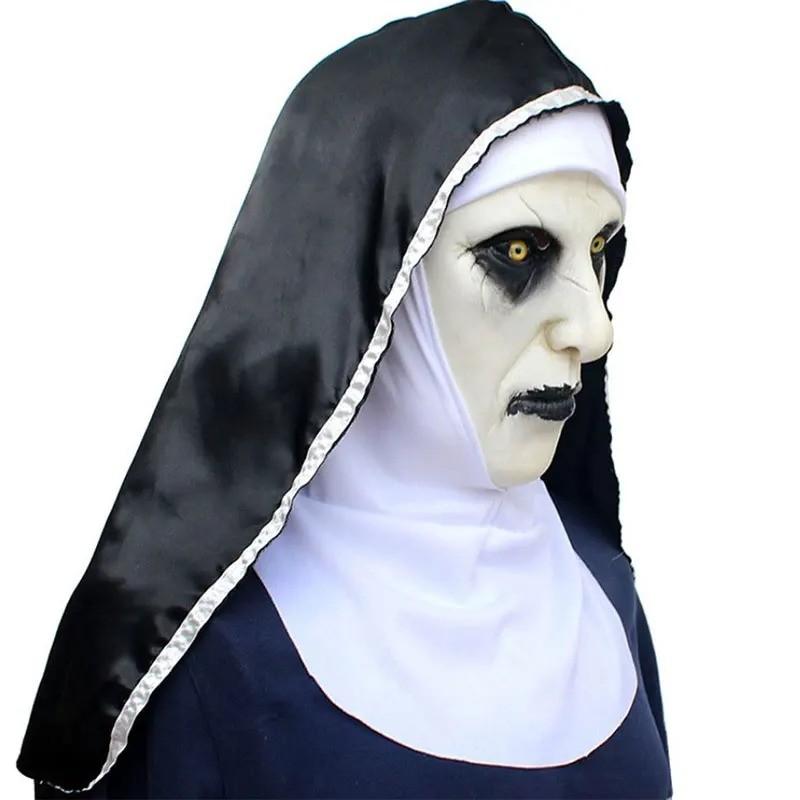 The Nun full face latex horror masker incl hoofddoek, Ophalen of Verzenden, Nieuw, Overige typen