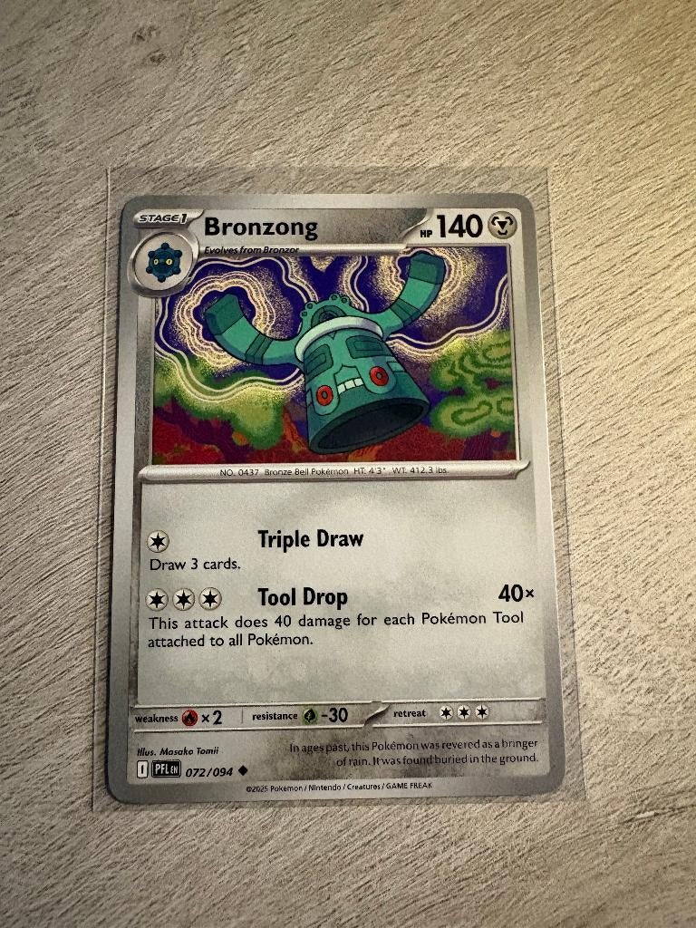 Bronzong 072/094 Phantasmal Flames - Pokémon Kaart, Ophalen of Verzenden, Nieuw, Losse kaart