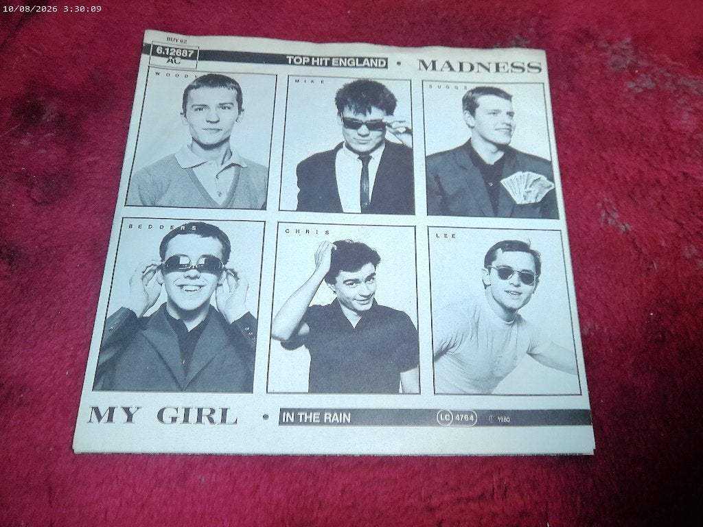 Madness - My Girl / In the Rain, Gebruikt, Fotohoes, 7 inch, Ophalen of Verzenden
