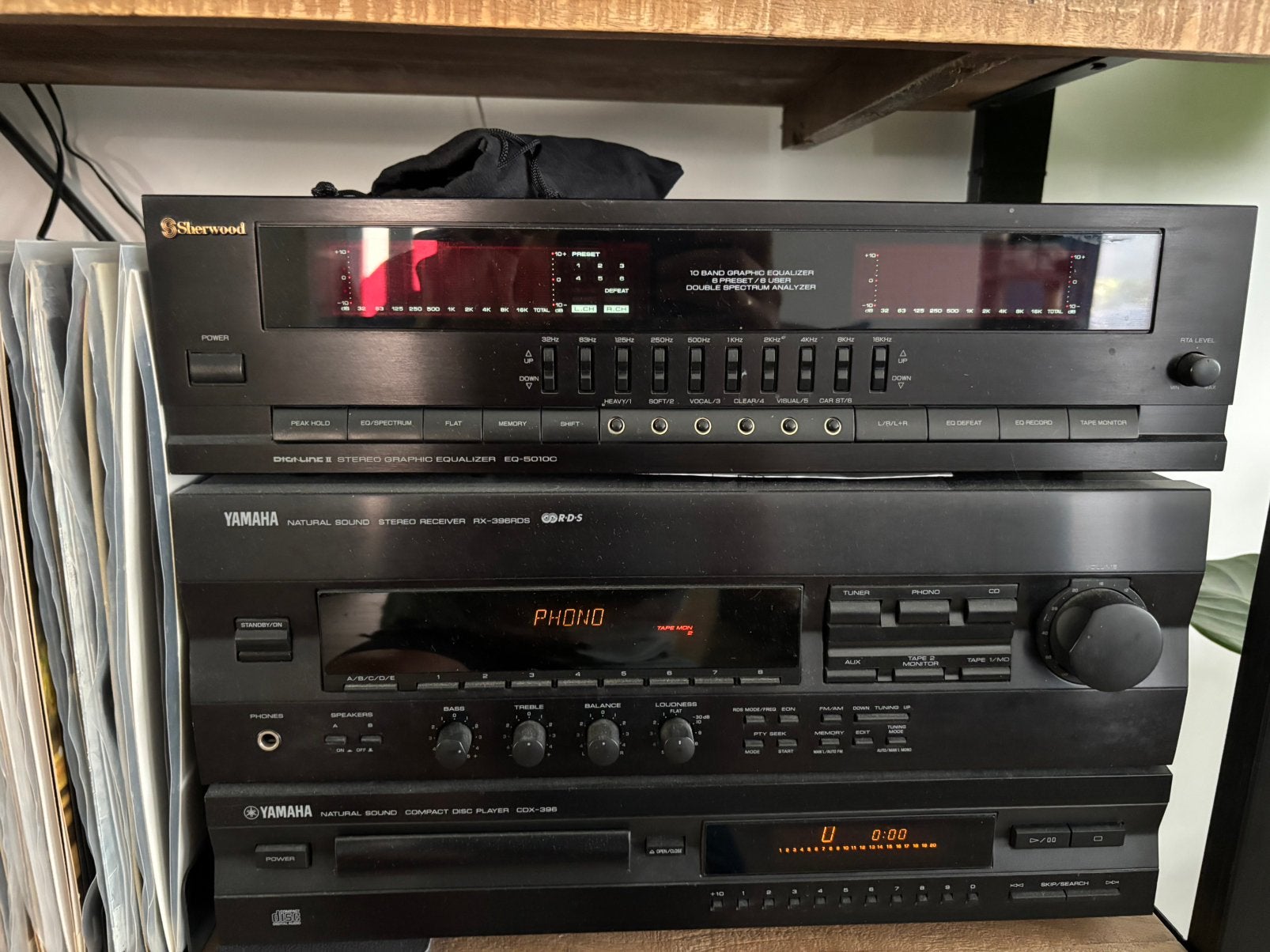 Sherwood EQ-5010C equalizer, nette staat ! Werk nog goed, Audio, Tv en Foto, Stereo-sets, Ophalen, Gebruikt, Overige merken