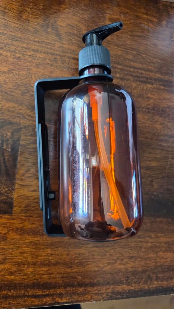 Wellmark Zeepdispenser Houder met Pomp Flacon Zwart, Ophalen of Verzenden, Nieuw, Zwart, Overige typen