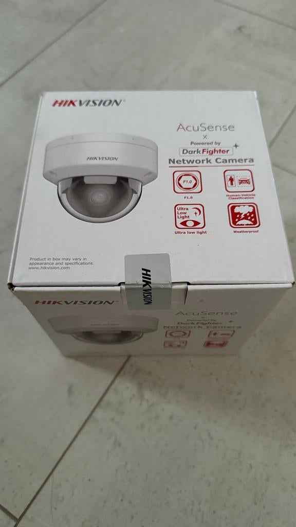 Hikvision EXIR Fixed Turret Netwerk Camera 4MP AcuSense, Ophalen of Verzenden, Nieuw, Buitencamera