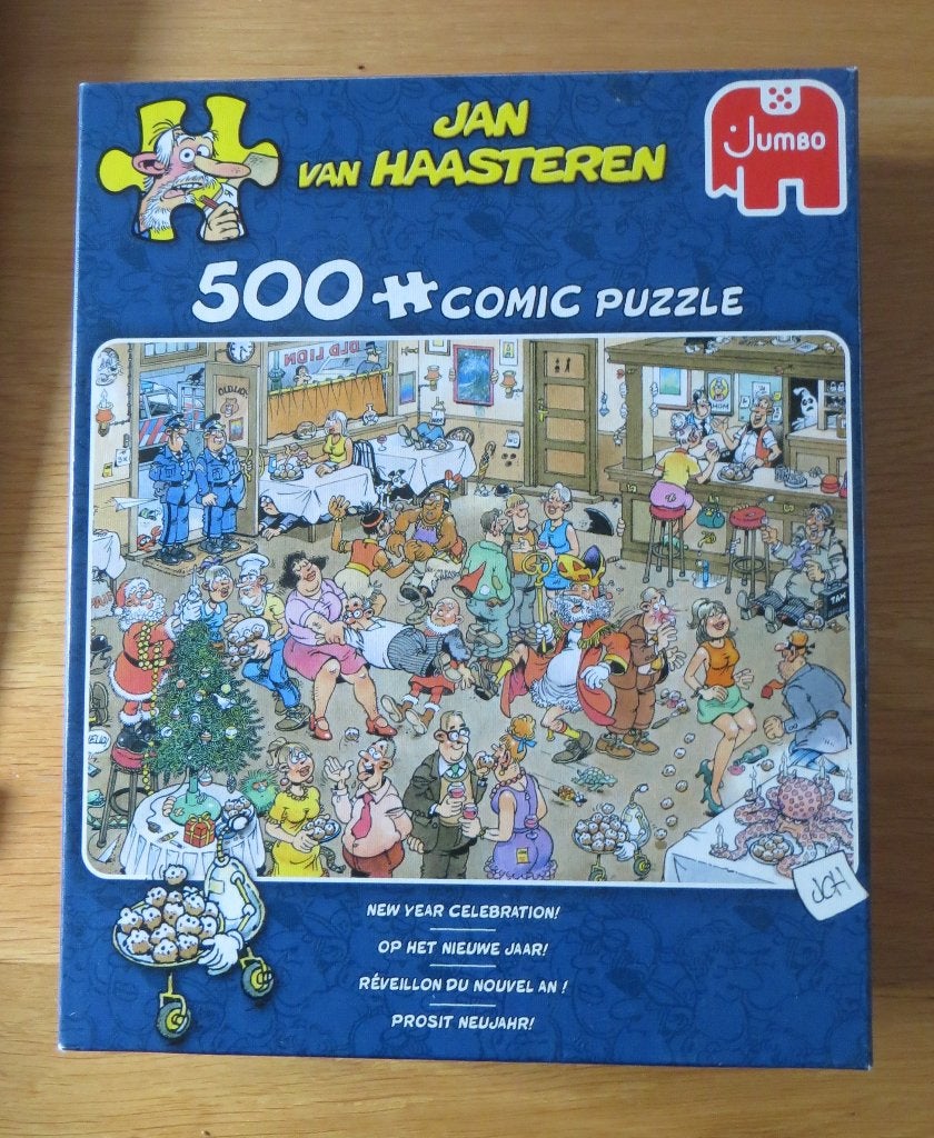 Op het nieuwe jaar! - 500 Jan van Haasteren #20034 2020/08, Ophalen of Verzenden, 500 t/m 1500 stukjes, Zo goed als nieuw, Legpuzzel