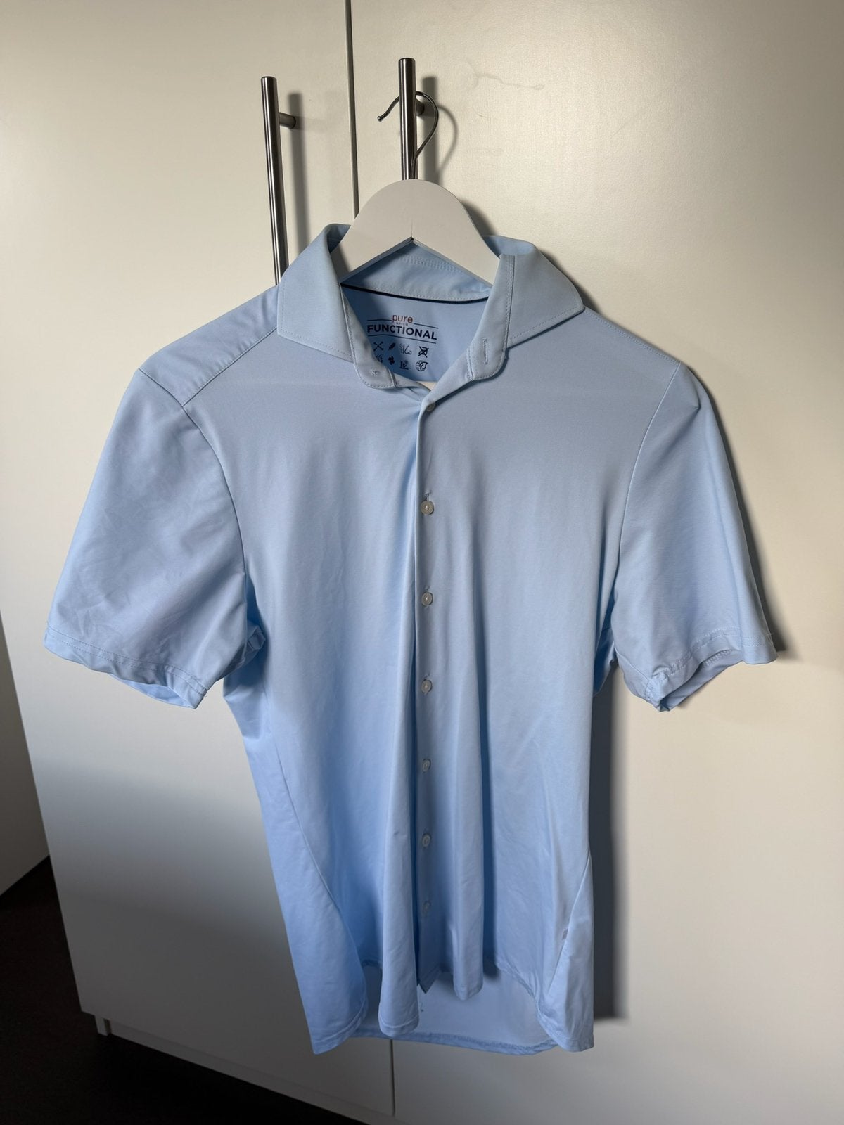 Pure M.Tico functional overhemd maat M, Kleding | Heren, Overhemden, Ophalen of Verzenden, Nieuw, Blauw, Halswijdte 39/40 (M)