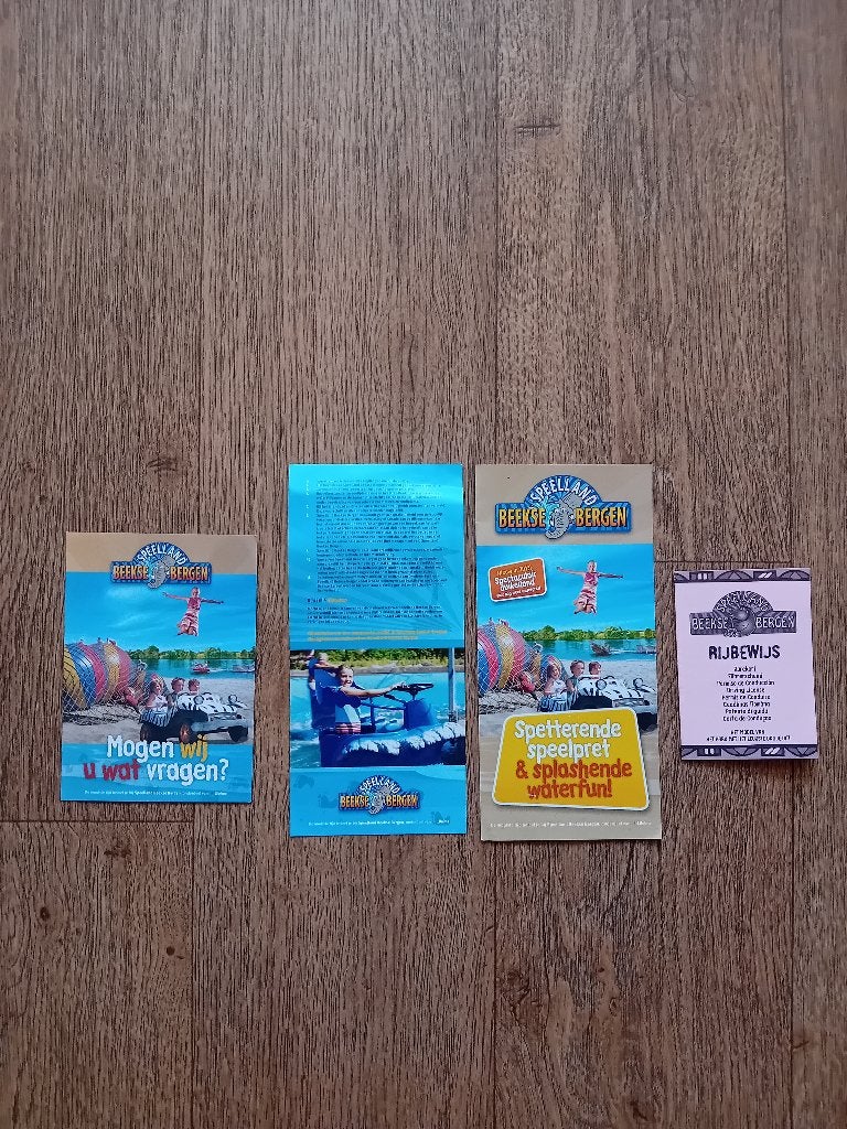 Folders etc. - Speelland Beekse Bergen, Ophalen of Verzenden, Gebruikt, Overige typen