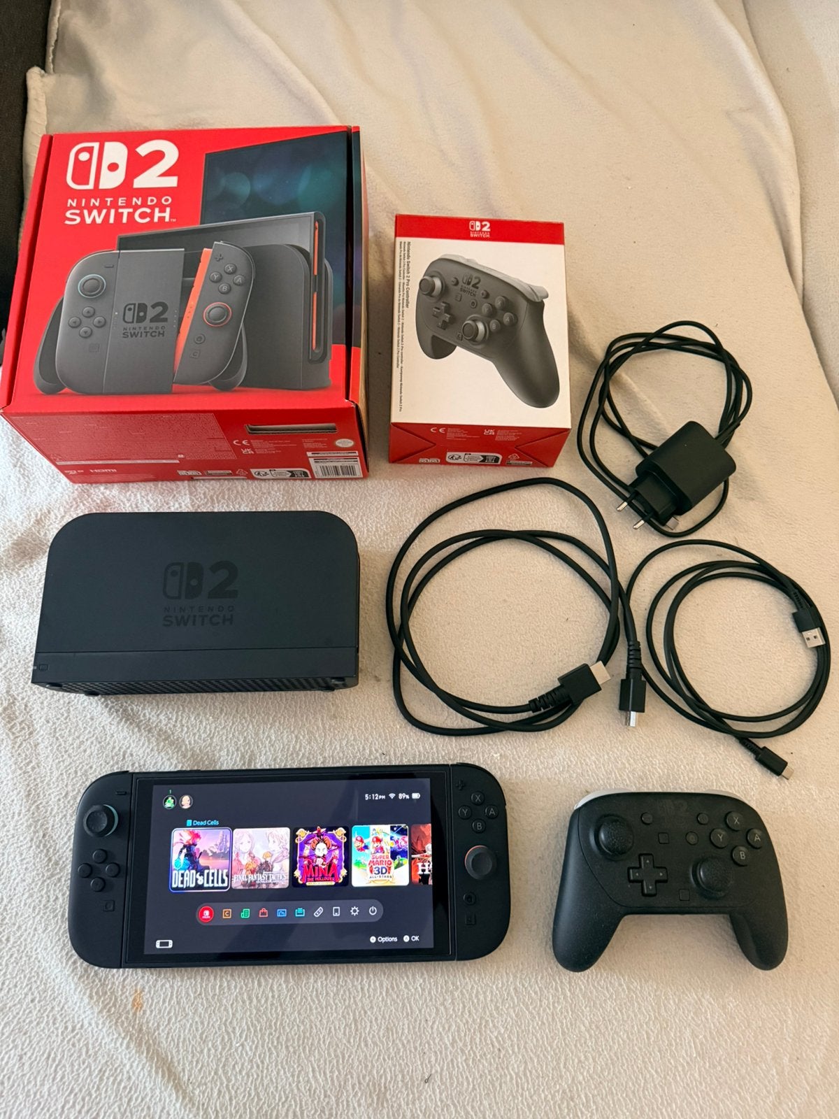Nintendo switch 2 met switch 2 pro controller, Ophalen of Verzenden, Zo goed als nieuw, Met 1 controller, Switch Original