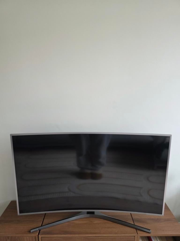 Samsung silver curved TV with screen damage, Ophalen, 100 cm of meer, 50 Hz, Samsung