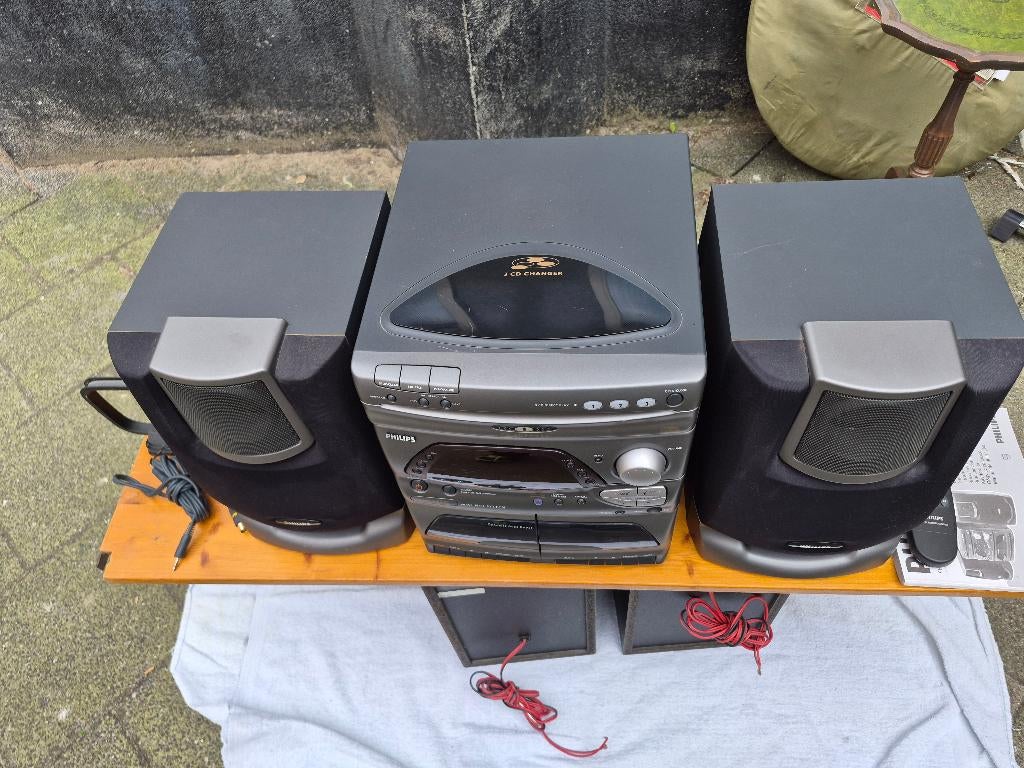 Philips mini Hifi system FW 355C, Audio, Tv en Foto, Stereo-sets, Gebruikt, Cassettedeck, Tuner of Radio, Speakers, Philips, Ophalen