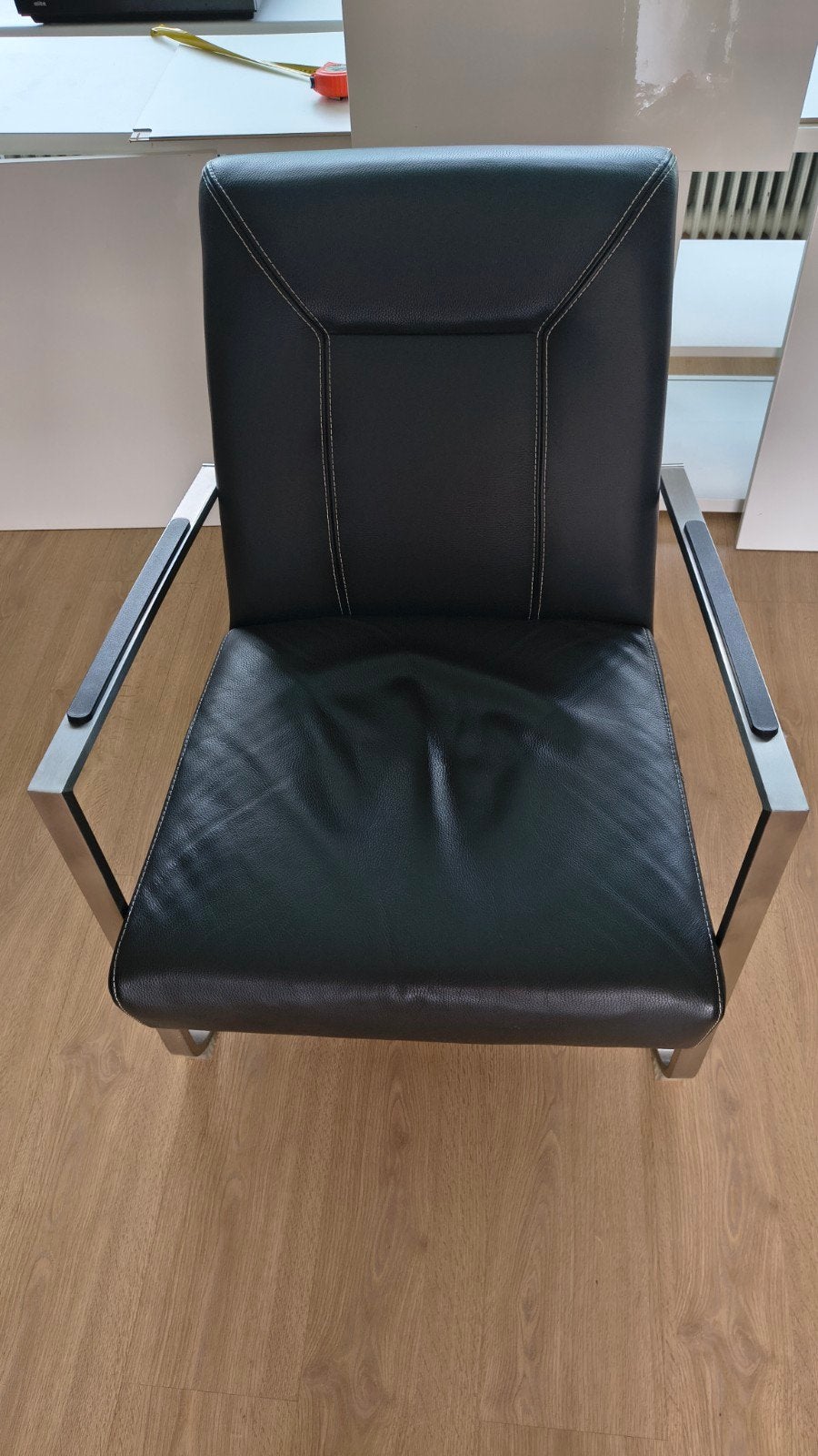 Movani leren fauteuil, Ophalen, Metaal, 50 tot 75 cm