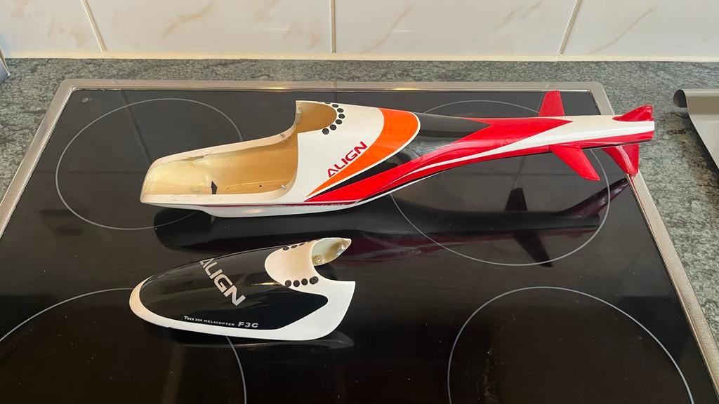 Align F3C Fuselage voor Align 250 - Gebruikt, goede conditie, Ophalen of Verzenden, Gebruikt, Helikopter
