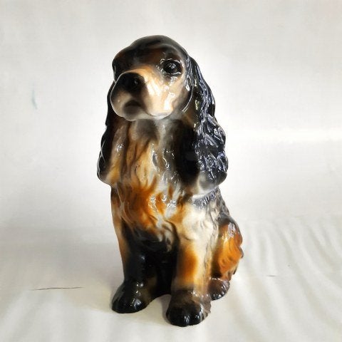 Vintage keramieken beeldje – Cocker Spaniël (2460-10), Verzamelen, Beelden en Beeldjes, Ophalen, Gebruikt, Dier