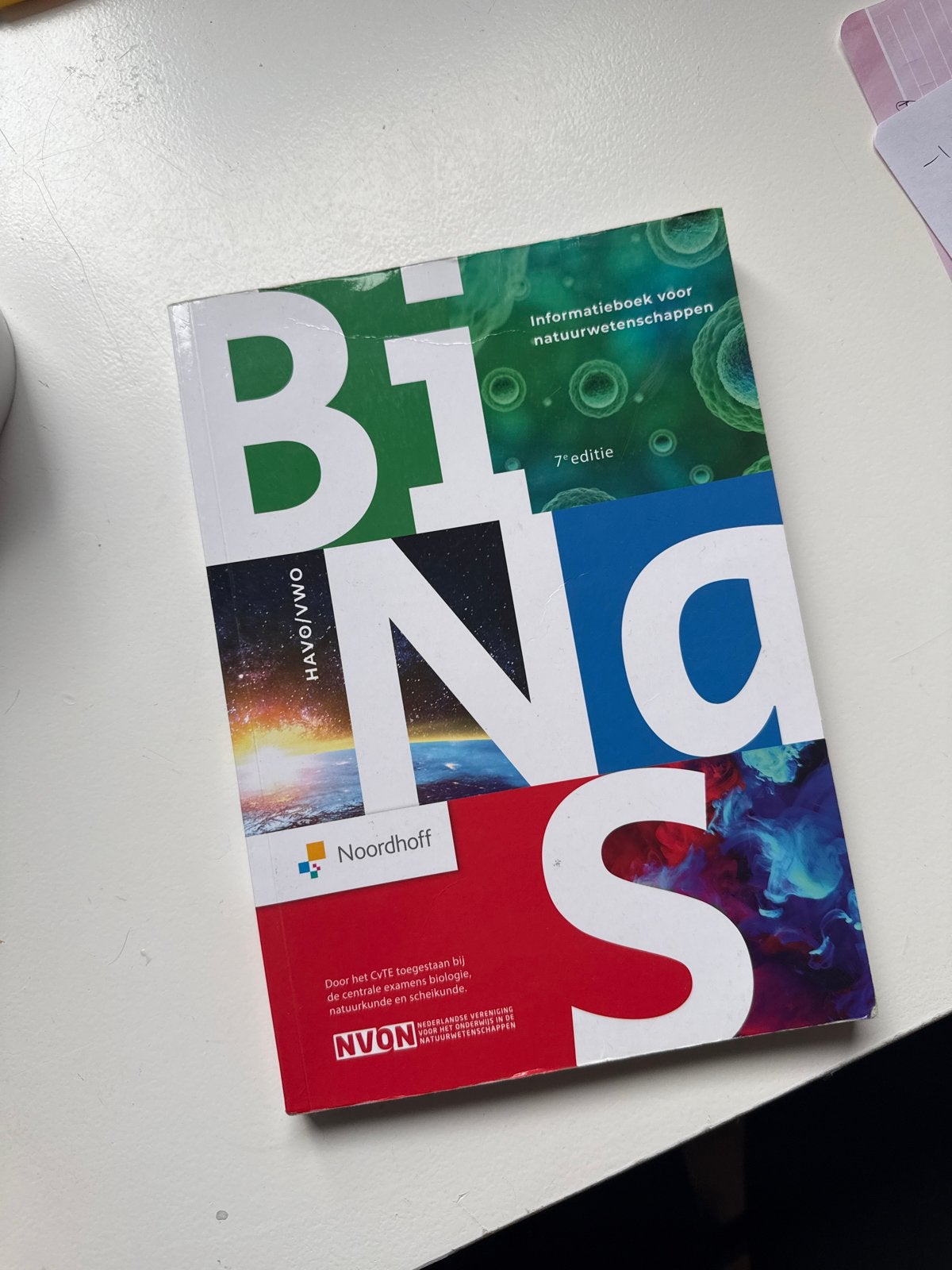 BINAS HAVO/VWO 7e editie - Informatieboek natuurwetenschappe, Ophalen of Verzenden, Beta, Zo goed als nieuw, Overige niveaus