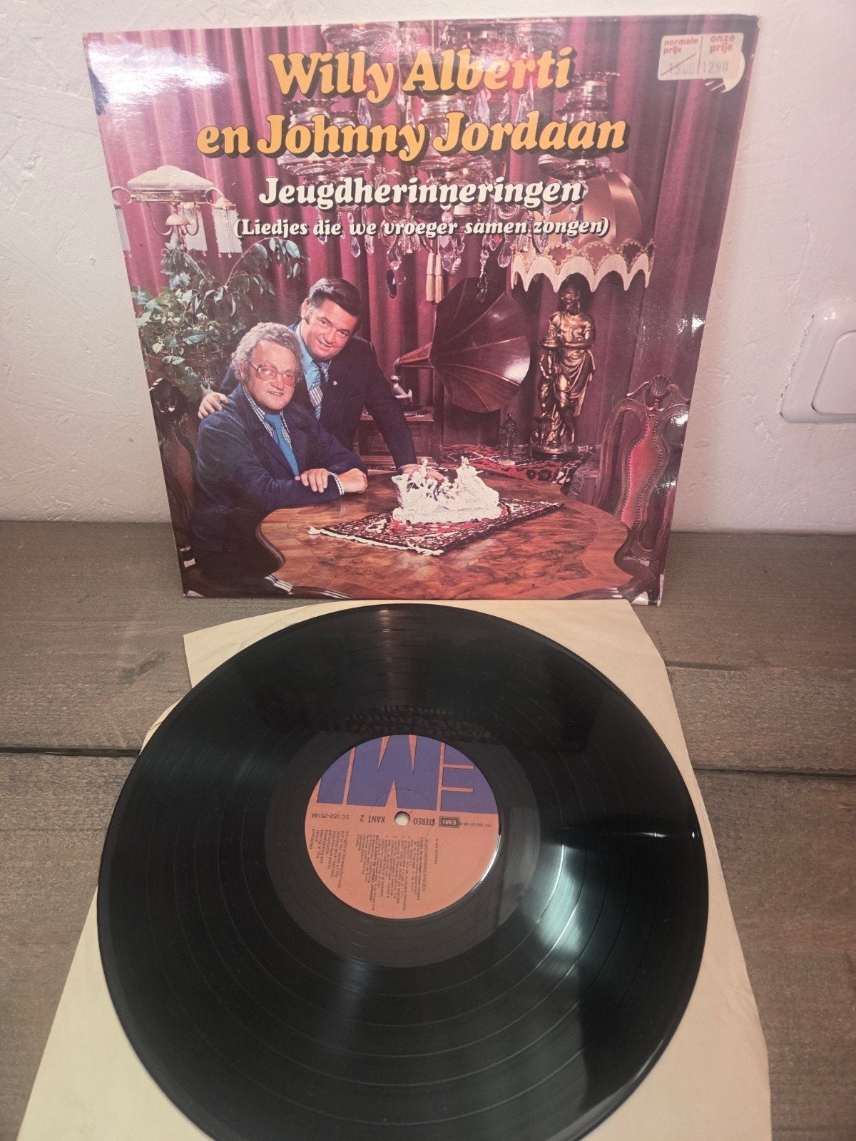 Willy Alberti en Johnny Jordaan - Jeugdherinneringen LP, Cd's en Dvd's, Vinyl | Nederlandstalig, Gebruikt, Ophalen of Verzenden