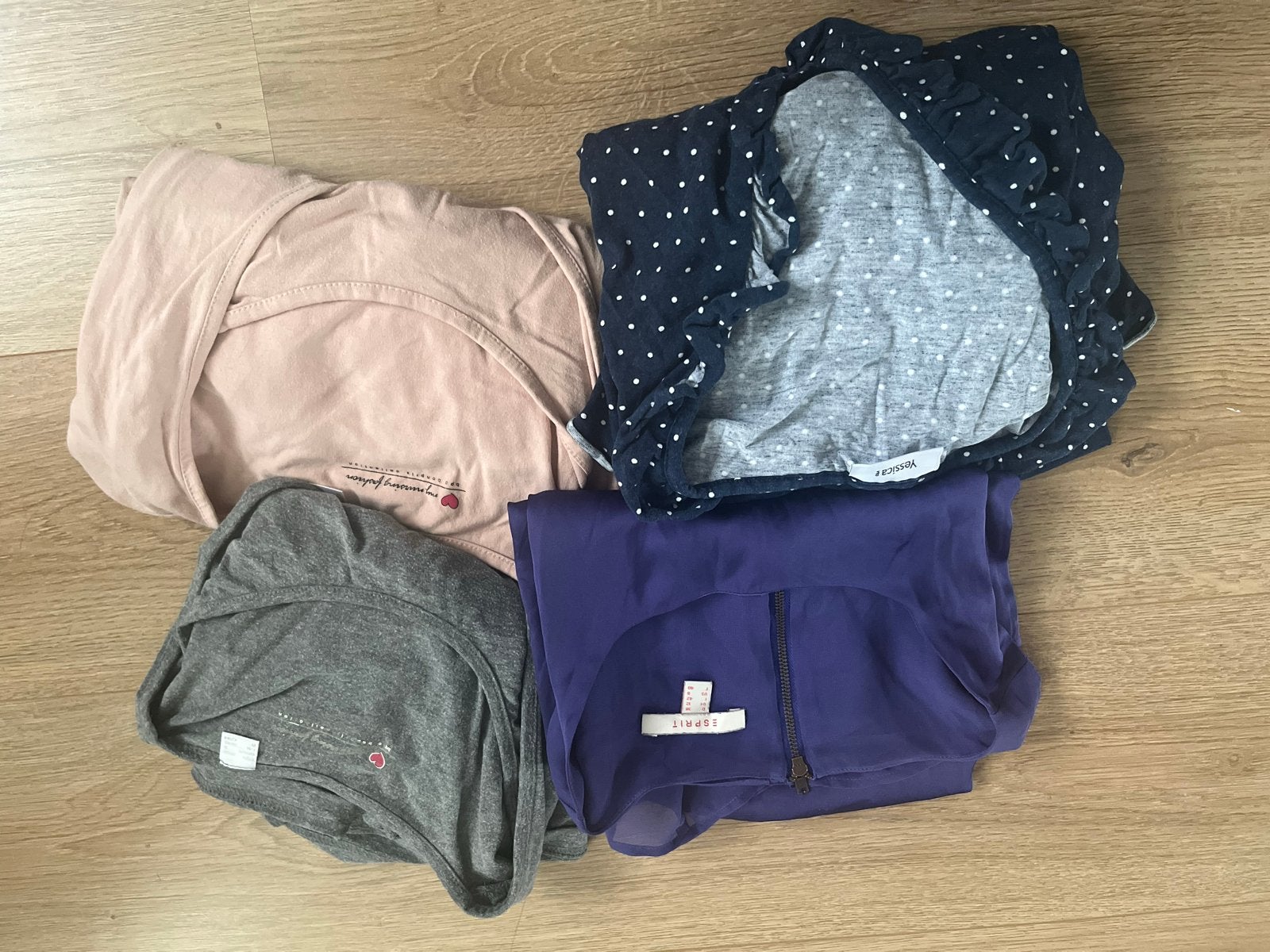 Kledingpakket dames: 4 voeding shirts (Esprit, H&M), Kleding | Dames, Blouse of Tuniek, Ophalen of Verzenden, Maat 36 (S), Grijs