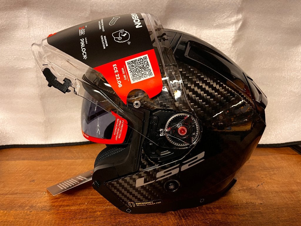 LS2 - INFINITY II CARBON GLOSS, Motoren, M, Dames, Jethelm, Ophalen of Verzenden