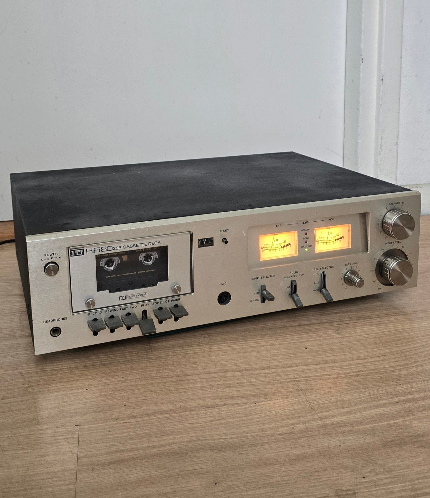 ITT HiFi 8020B Cassettedeck met Dolby System, Ophalen of Verzenden, Enkel, Overige merken, Tiptoetsen