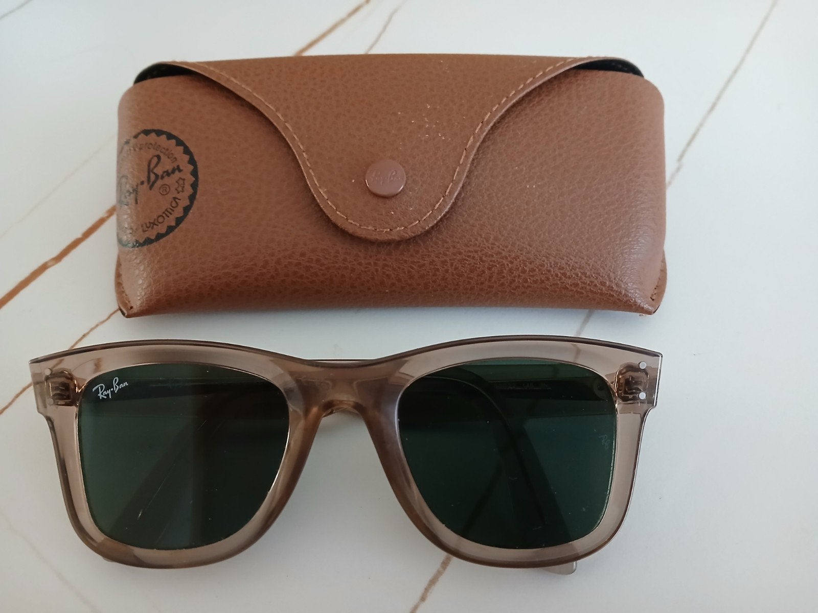 Ray Ban Wayfarer reverse, Ophalen of Verzenden, Zo goed als nieuw, Zwart, Ray-Ban
