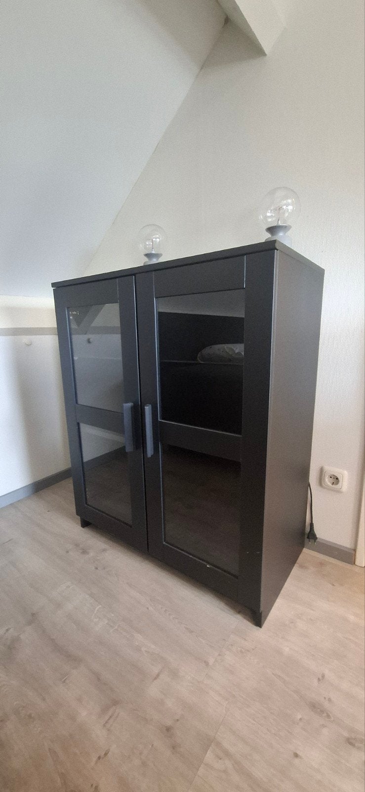 IKEA Brimnes vitrinekastje met deuren, Ophalen, Met deur(en), Overige houtsoorten, 50 tot 100 cm