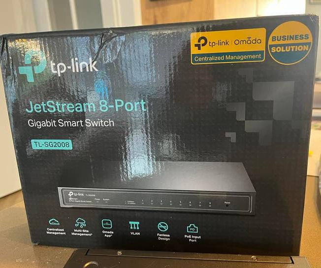 TP-Link TL-SG2008 Omada, Ophalen of Verzenden, Gebruikt