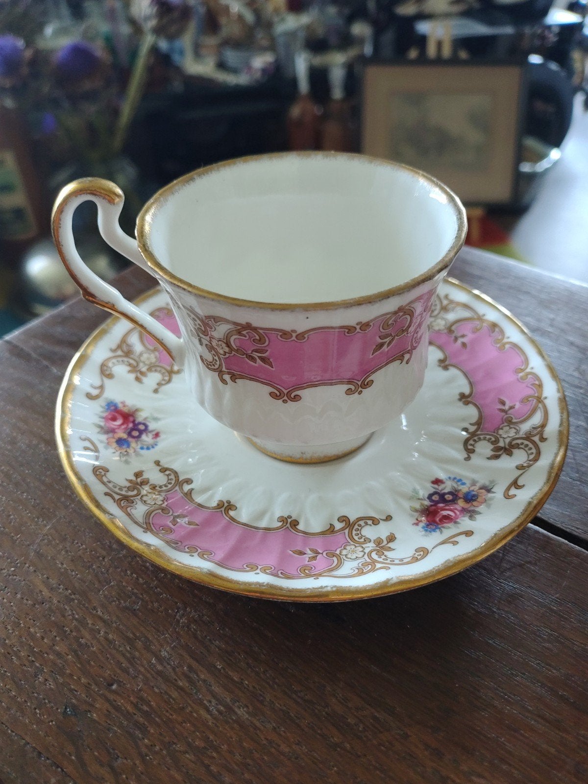 Royal Priory Dale "Jewel" Kop en Schotel - Bone China, Ophalen of Verzenden
