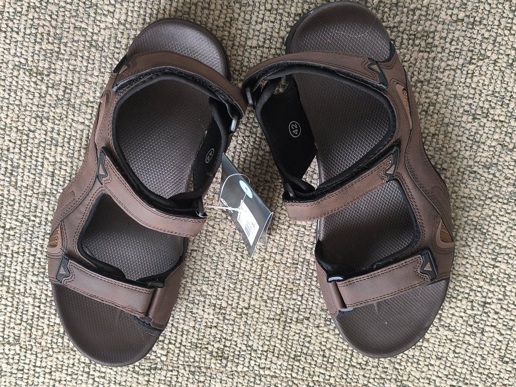 Mooie Human Nature sandalen mt 42 bruin met klittenband nw, Sandalen, Bruin, Verzenden, Nieuw