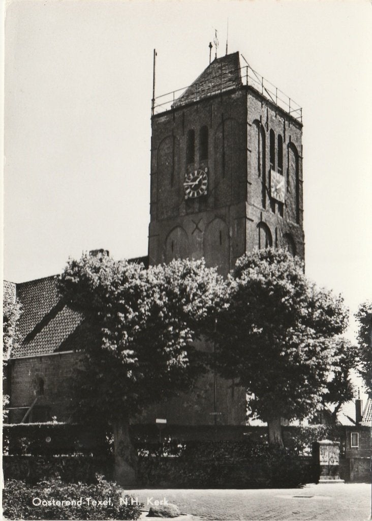 OOSTEREND Ned. Herv. Kerk gr.f., Verzenden, 1940 tot 1960, Ongelopen, Waddeneilanden