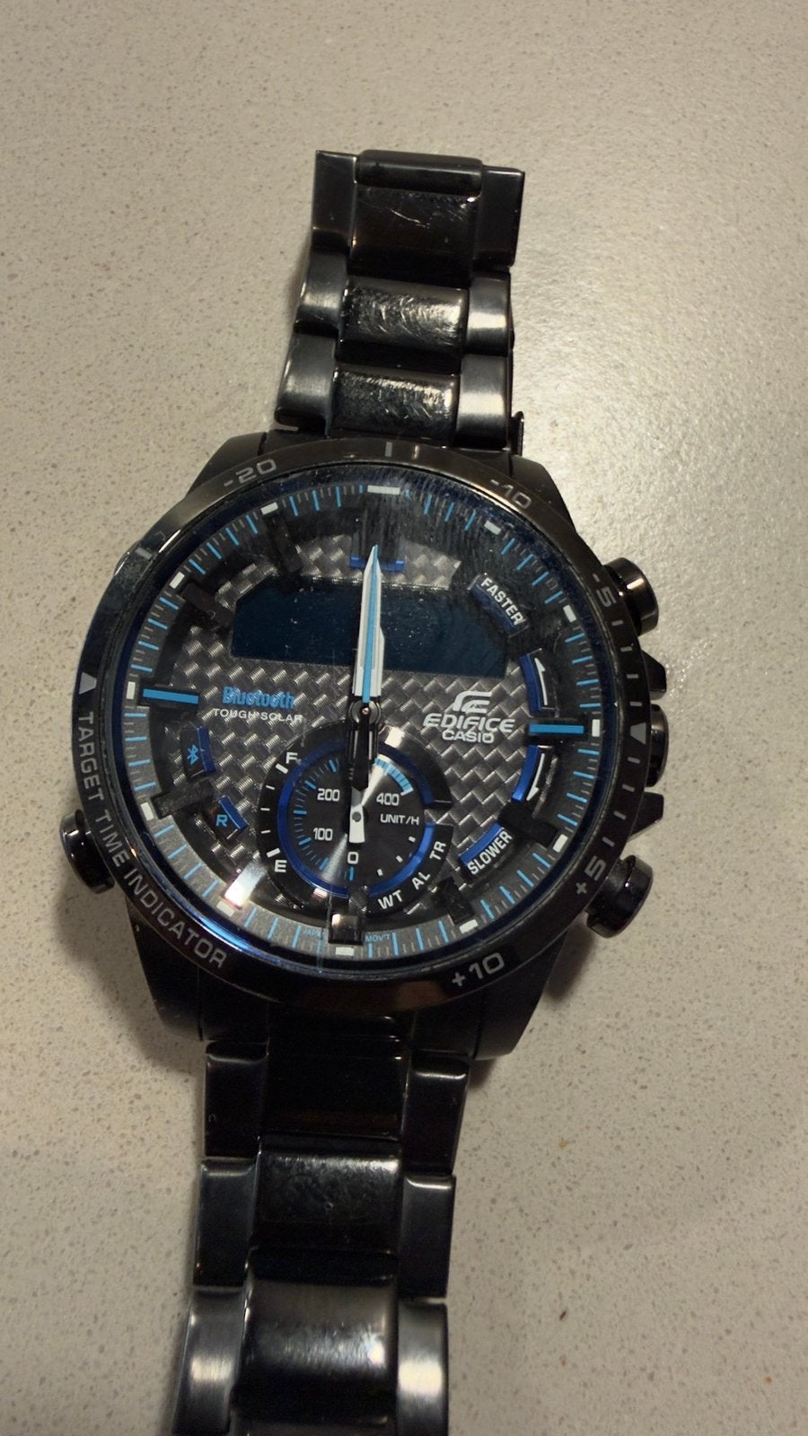 Casio Edifice ECB-800, Ophalen, Staal, Casio