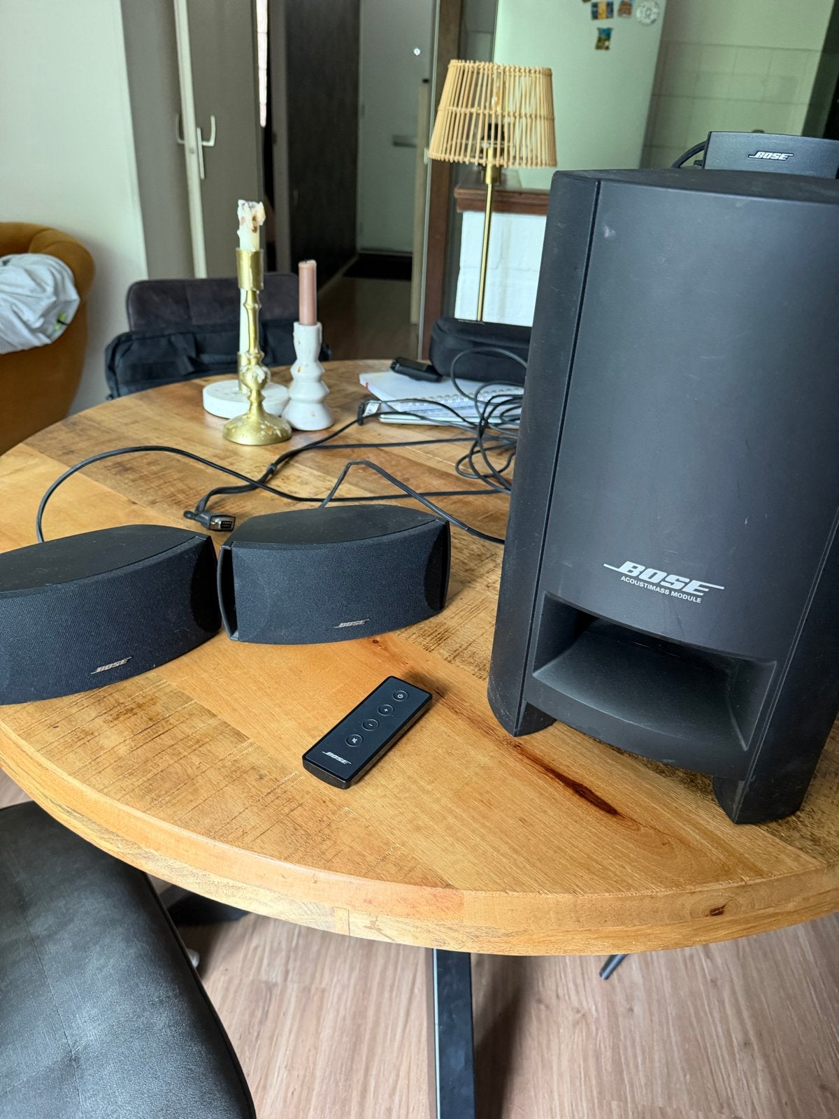 Bose Acoustimass 3 Series III speakerset met subwoofer, Ophalen, Gebruikt, Speakerset, Afstandsbediening