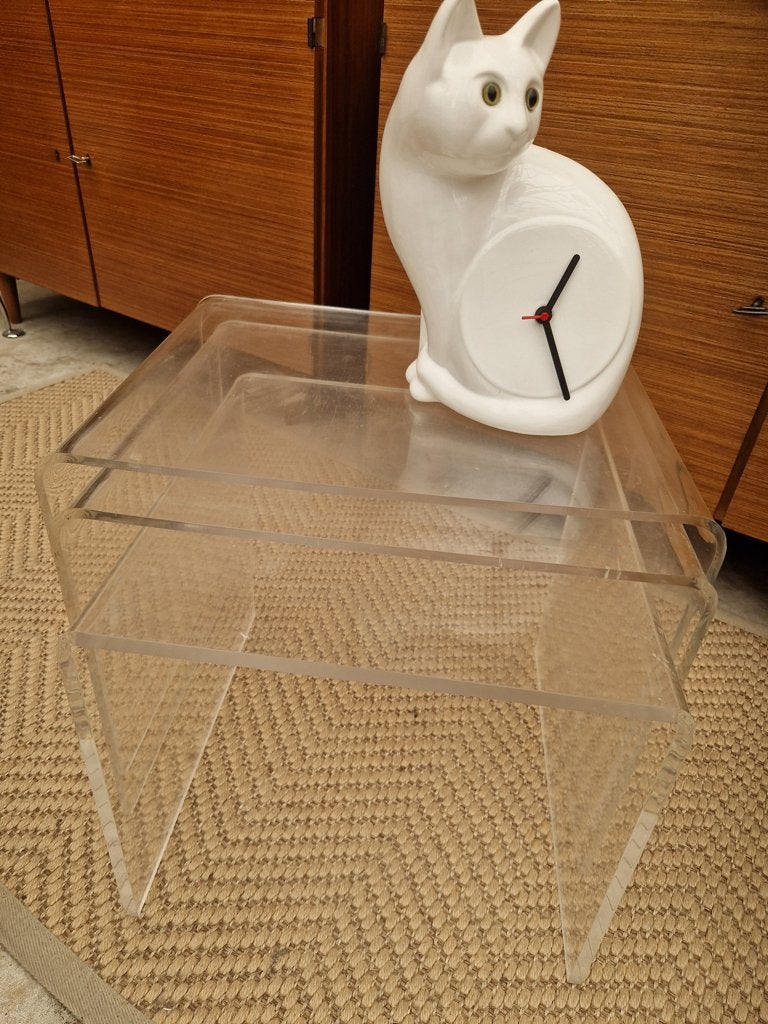 Vintage plexiglas nesting set, Ophalen, Minder dan 45 cm, ., .