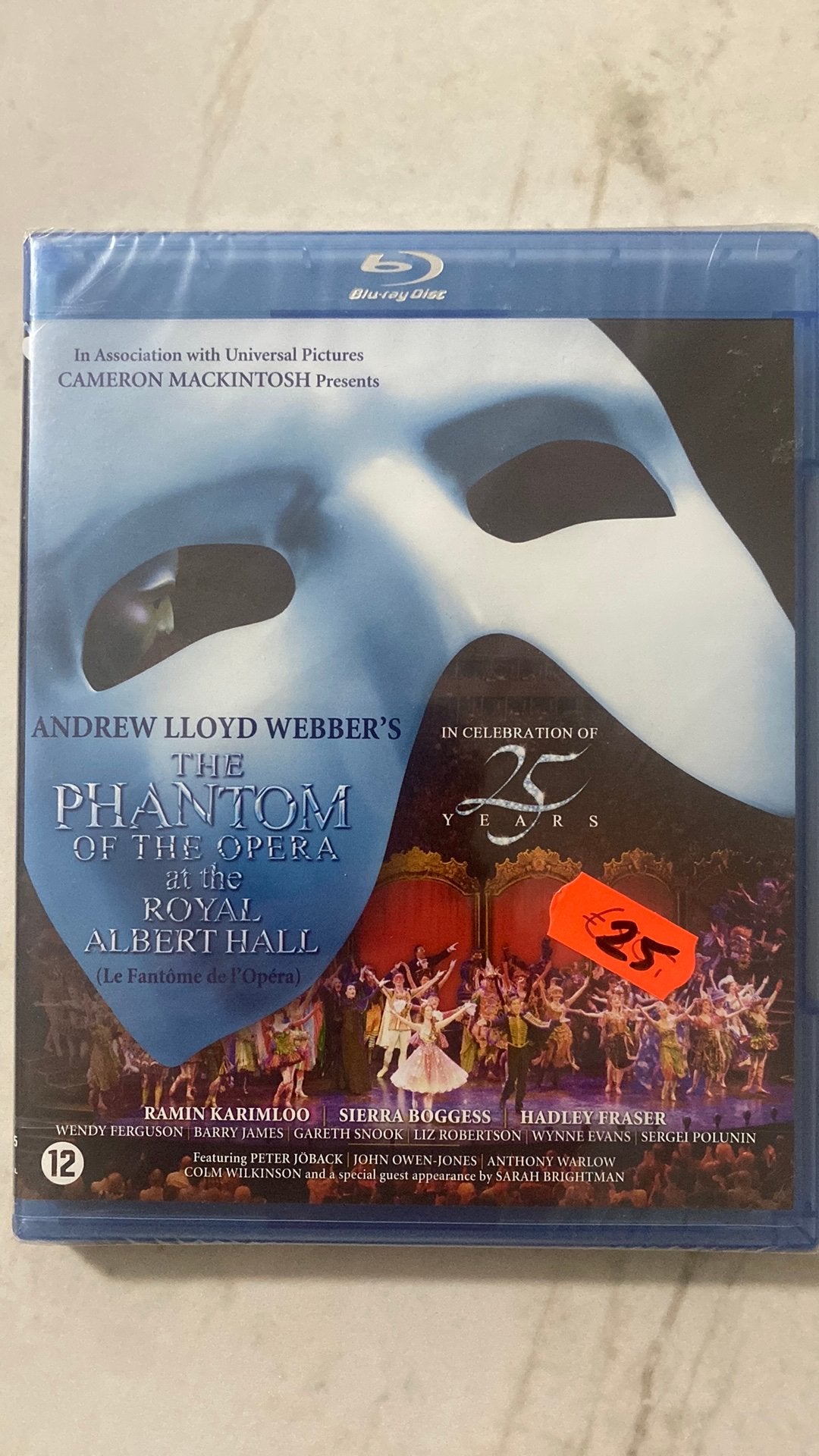 The phantom of the opera blu ray NL versie NIEUW, Ophalen of Verzenden, Nieuw in verpakking, Klassiekers