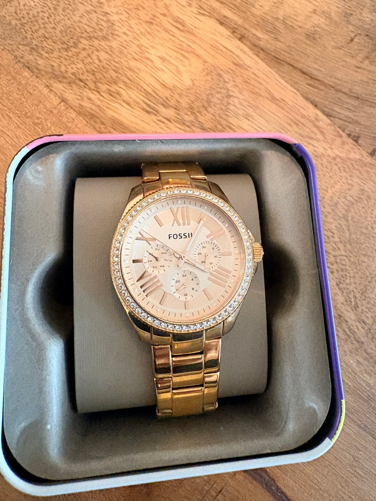 Fossil dames horloge, Sieraden, Tassen en Uiterlijk, Horloges | Dames, Ophalen of Verzenden, Zo goed als nieuw, Staal, Fossil