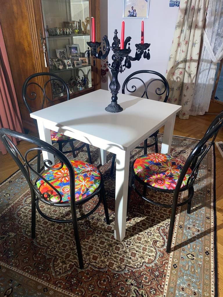 Heel leuk stel, Tuin en Terras, Ophalen of Verzenden, Zo goed als nieuw, Overige materialen, 2 zitplaatsen