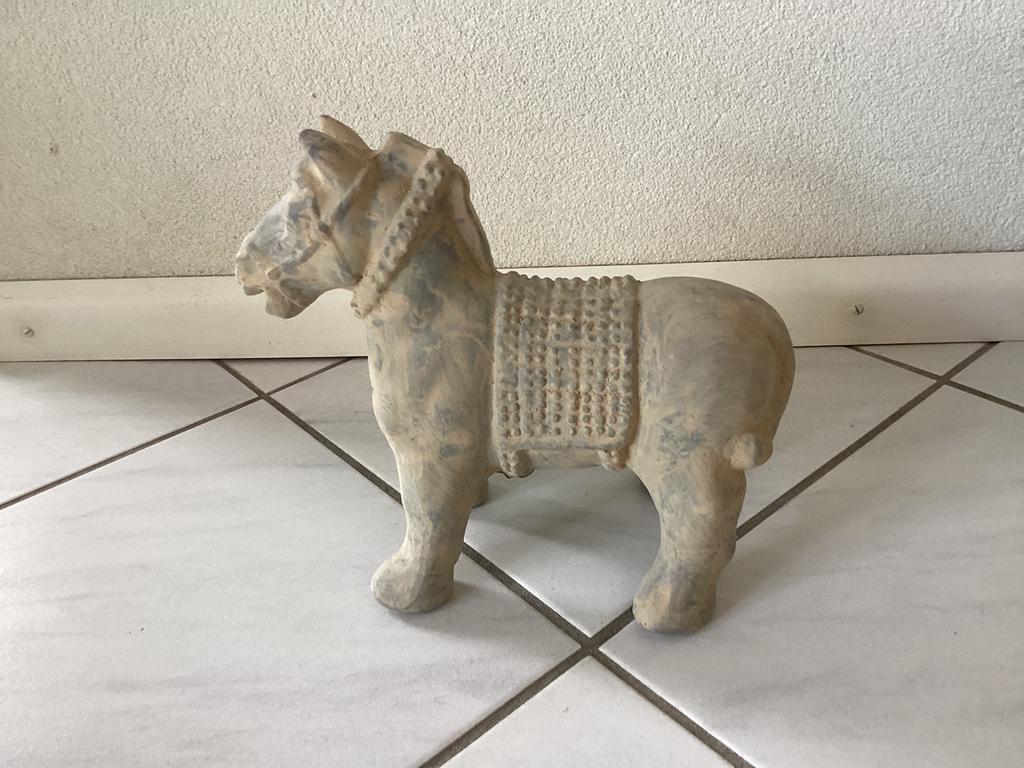 schilderij,chinees paard,chinees krijger,, Ophalen of Verzenden