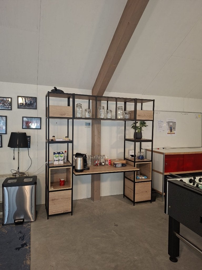 Industriële koffiekast / koffiecornerkast 204 x 202 x 60 cm, Ophalen, Met plank(en), 200 cm of meer, Overige materialen