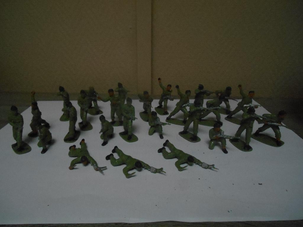 plastic soldaten 1/32 airfix britse engelse commando's oud, Ophalen, Gebruikt, 1:35 tot 1:50, Figuur of Figuren