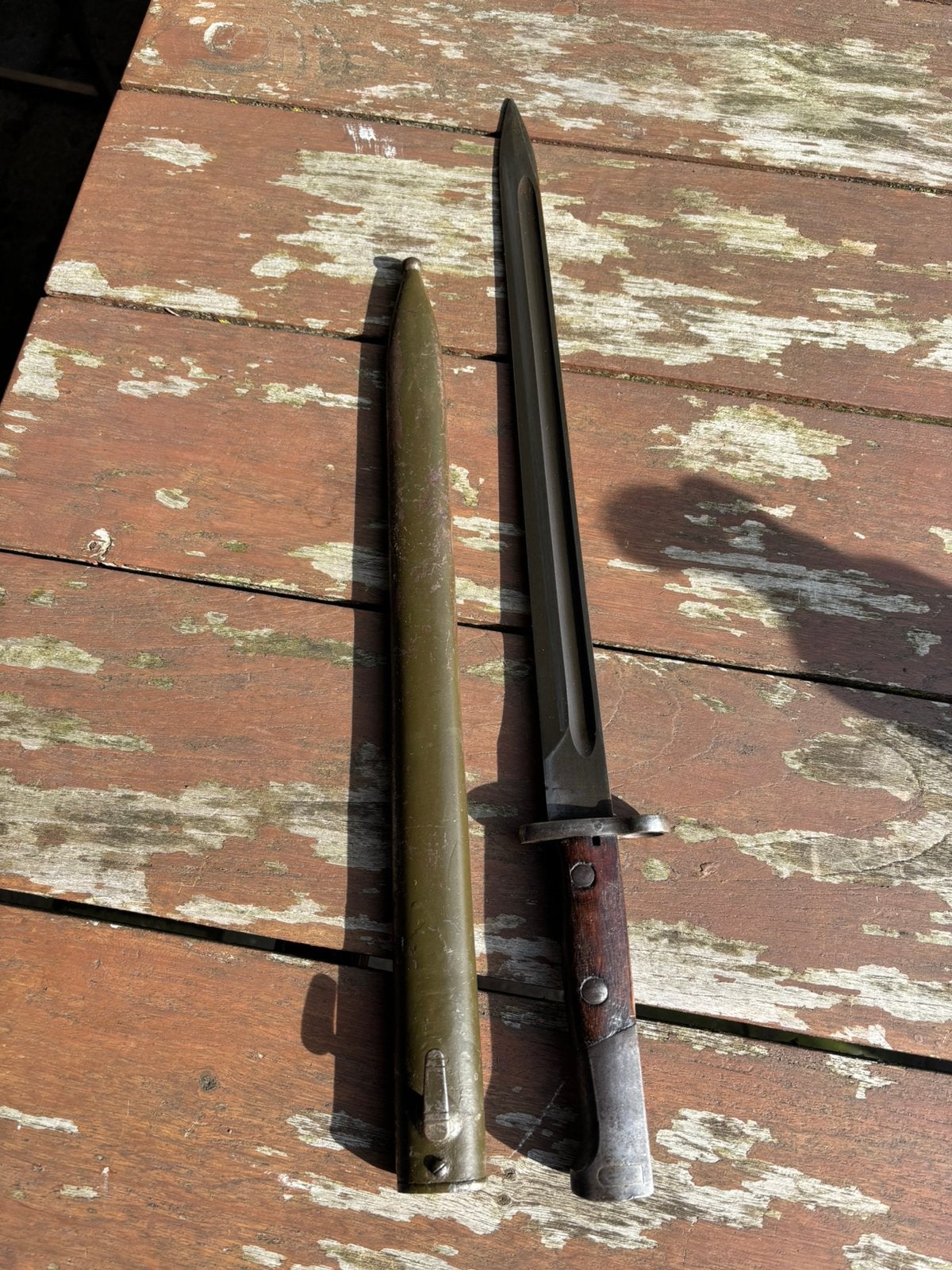Belgische M 1924 Mauser export bajonet, Ophalen of Verzenden, Landmacht, Overige gebieden