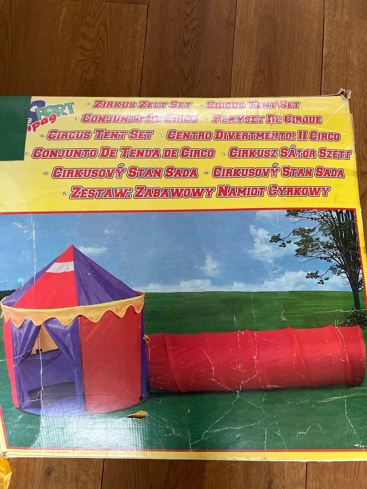Circustent speelset met tunnel / speeltent, Ophalen, Gebruikt