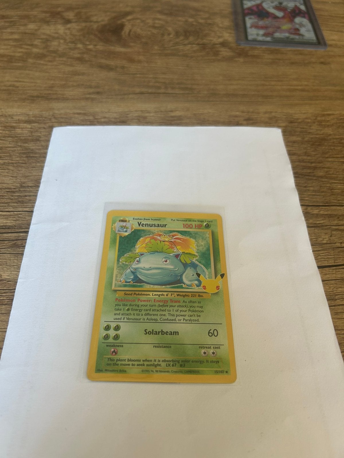 Venusaur celebrations 15/102, Hobby en Vrije tijd, Verzamelkaartspellen | Pokémon, Ophalen of Verzenden, Zo goed als nieuw