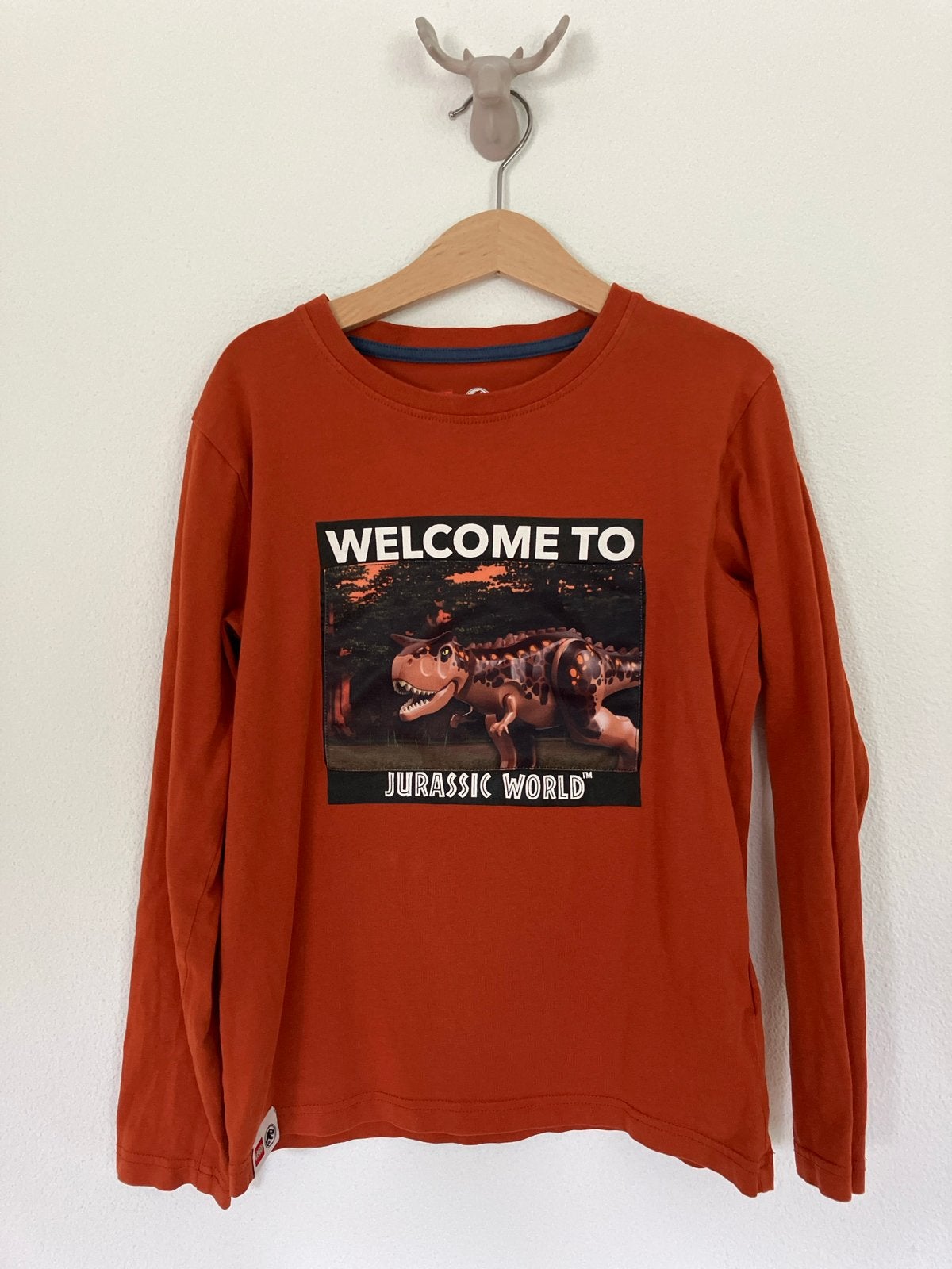 Lego Jurassic World Longsleeve Maat 134, Ophalen of Verzenden, Gebruikt, Jongen, Shirt of Longsleeve
