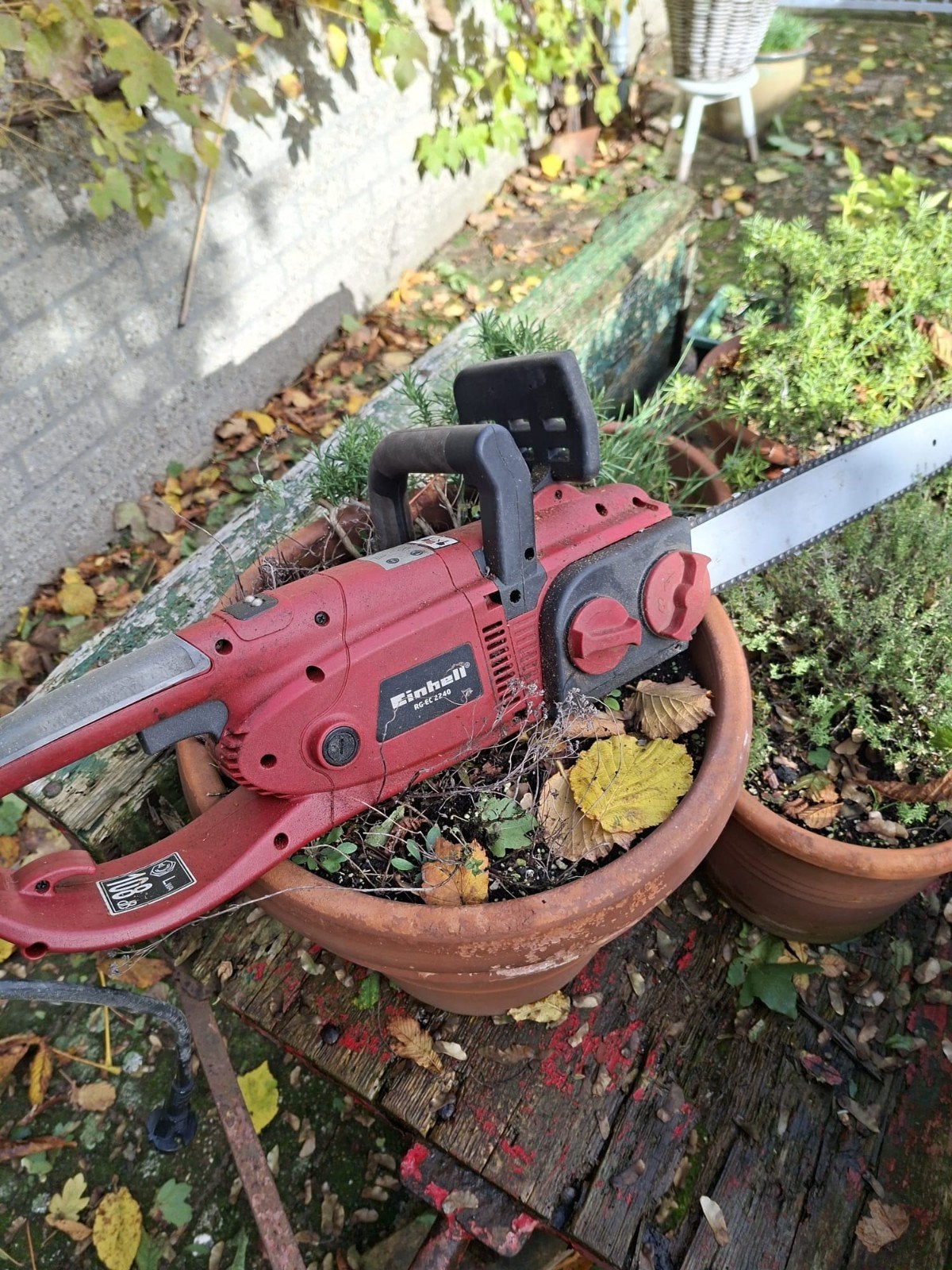 Einhell kettingzaag - Krachtig en betrouwbaar, Tuin en Terras, Ophalen, Gebruikt, Einhell