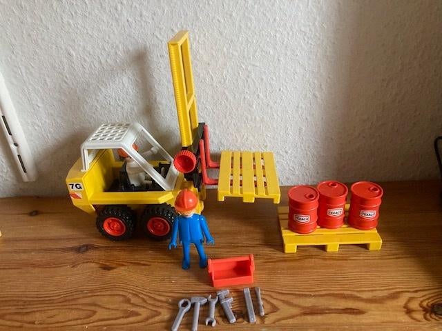 Playmobil vintage heftruck 3506 jaren 80 oud, Kinderen en Baby's, Speelgoed | Playmobil, Ophalen of Verzenden, Gebruikt, Complete set