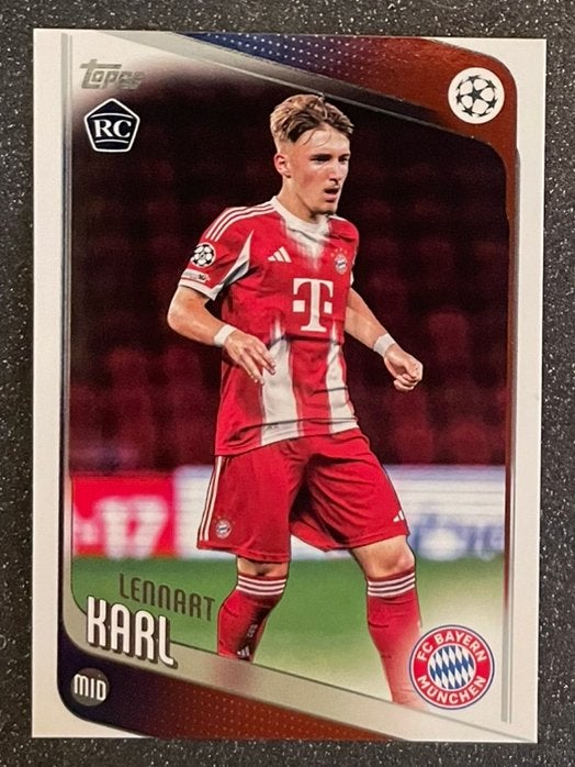 Topps UCC Flagship ‘26   ROOKIE CARD   LENNART KARL  BAYERN, Verzenden, Zo goed als nieuw, Plaatje