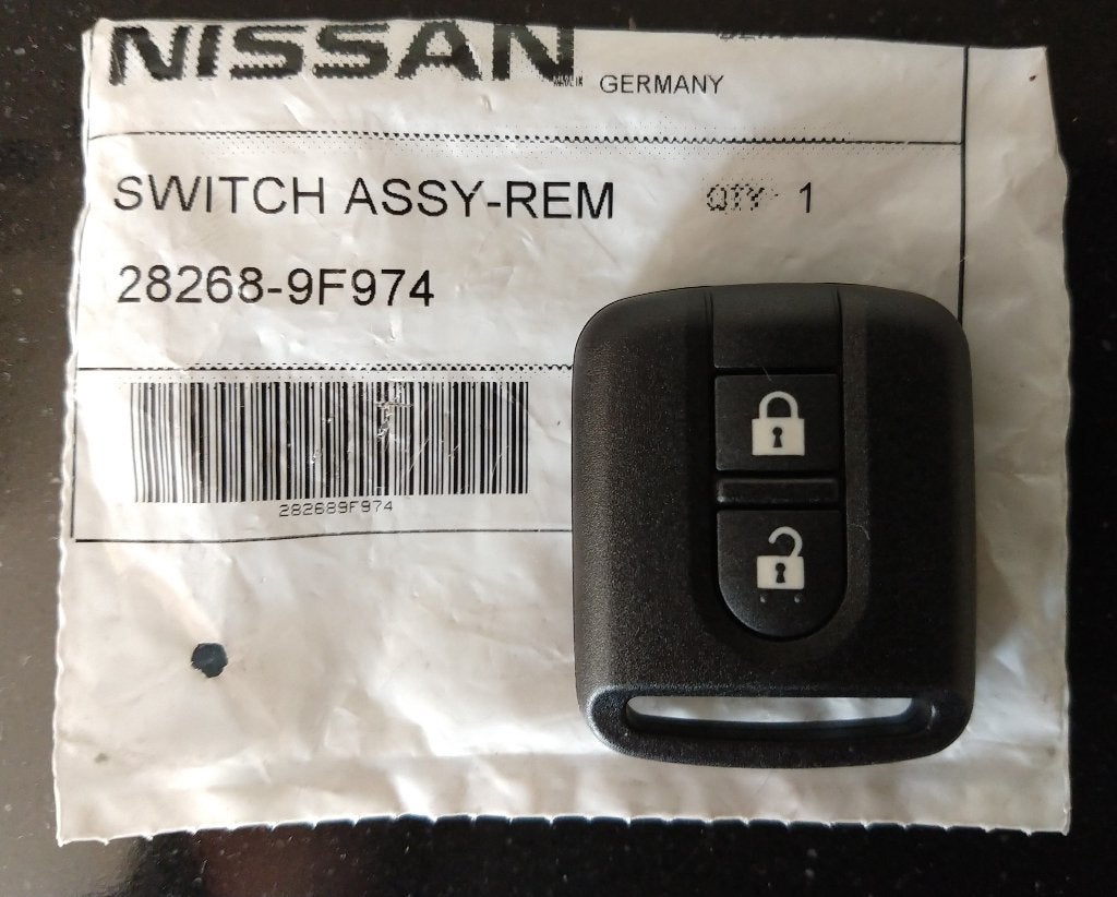 28268-9F974 Afstandsbediening sleutelkop Almera Primera Tino, Ophalen of Verzenden, Nieuw, Nissan
