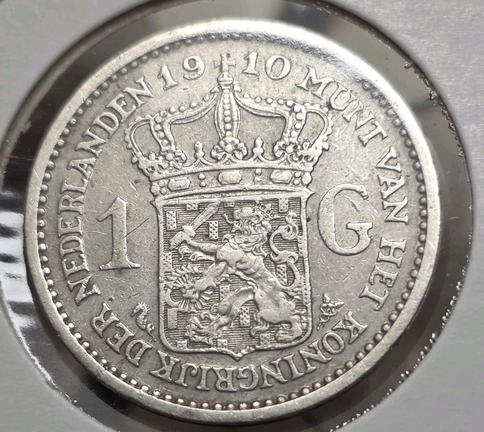 1 gulden 1910 Nederland, 1 gulden, Verzenden, Zilver, Koningin Wilhelmina