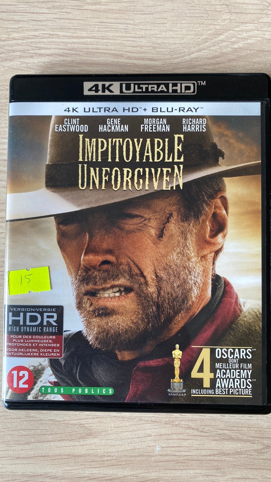 Unforgiven 4K uhd blu ray NL versie, Ophalen of Verzenden, Zo goed als nieuw, Avontuur