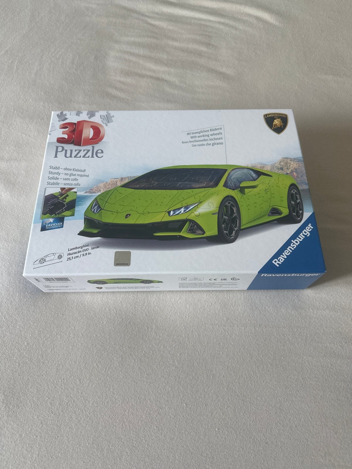 Ravensburger 3D Puzzel Lamborghini Huracán EVO Groen, Ophalen of Verzenden, Nieuw, Overige merken